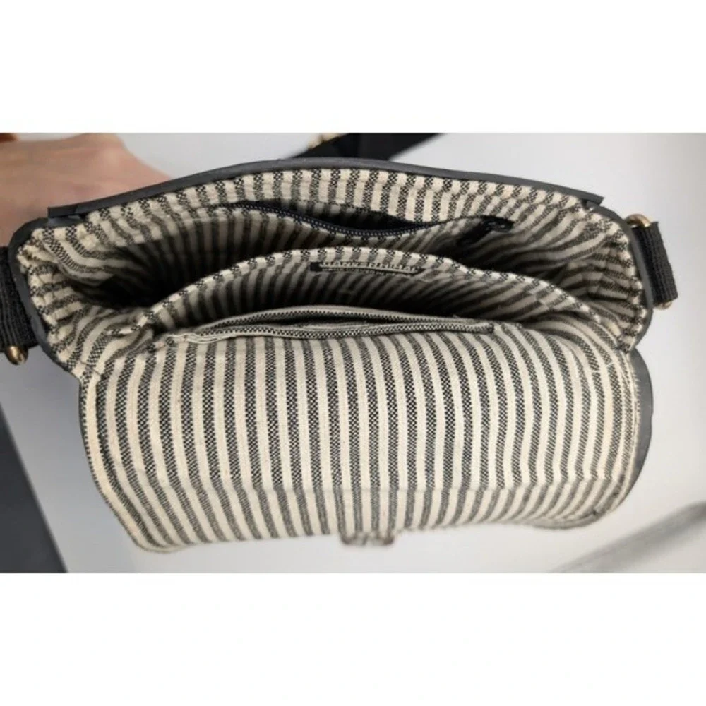 GANESHHIMAL Hand Woven Crossbody Bag Black Recycled Unique One of a Kind‎